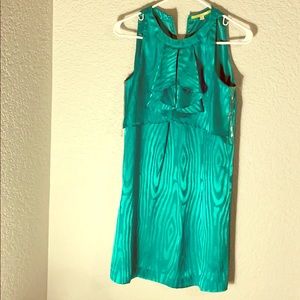 Gianni Bini Green Crew Neck Mini dress Size 2